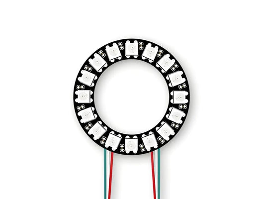 WS2812B 5050 RGB LED Ring with Wires and Connectors