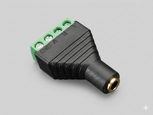 3.5mm 4-Pole Audio Plug / Jack Terminal Block
