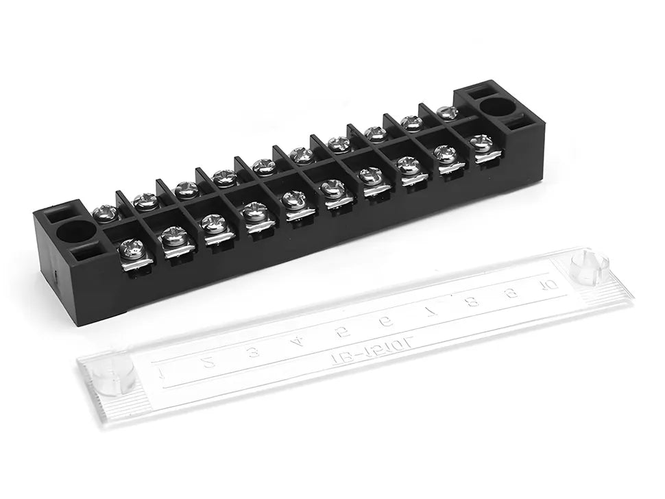 600V Barrier Screw Terminal Block Strip with Lid