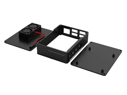 Aluminum Rugged Heatsink Case with Fans for Raspberry PI 4
