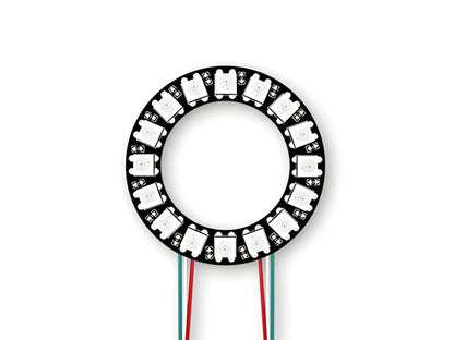 WS2812B 5050 RGB LED Ring with Wires and Connectors