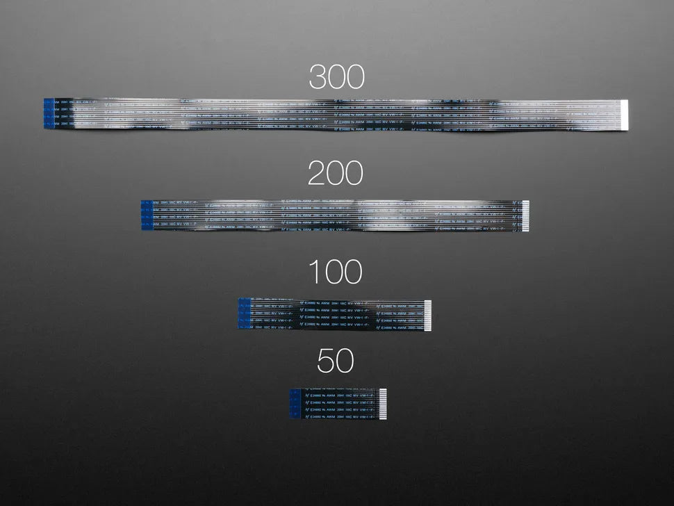FFC Flat Flexible Cable with 15 Pins and 1mm Pitch (Compatible with Raspberry Pi Camera and Display)