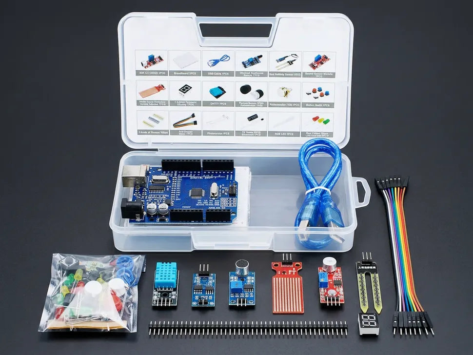 UNO R3 Basic Starter Kit with Sensors & Breadboard