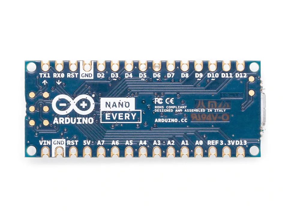Arduino Nano Every With and Without Headers
