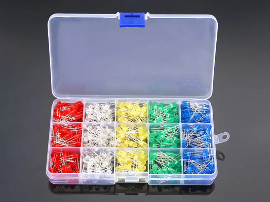 5mm Multi-Color LED Assortment Kit - 500 Pcs