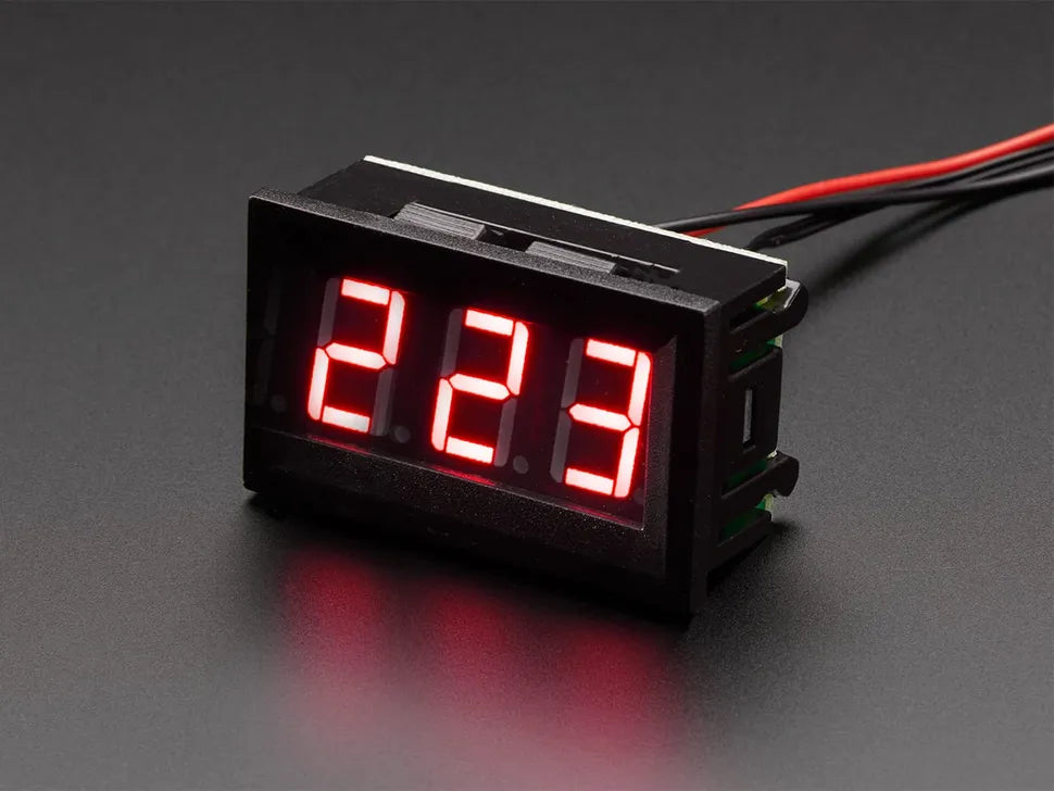 2-wire AC Voltmeter with LED Display Panel - 70V ~ 500V AC
