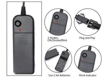 EL Wire / Panel 2xAA Pocket Inverter Box