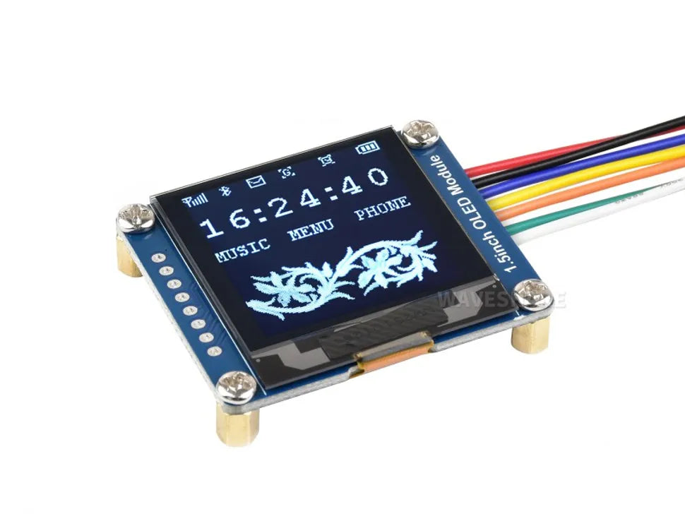 Waveshare 1.5inch 128x128 OLED display with 16 grey scale