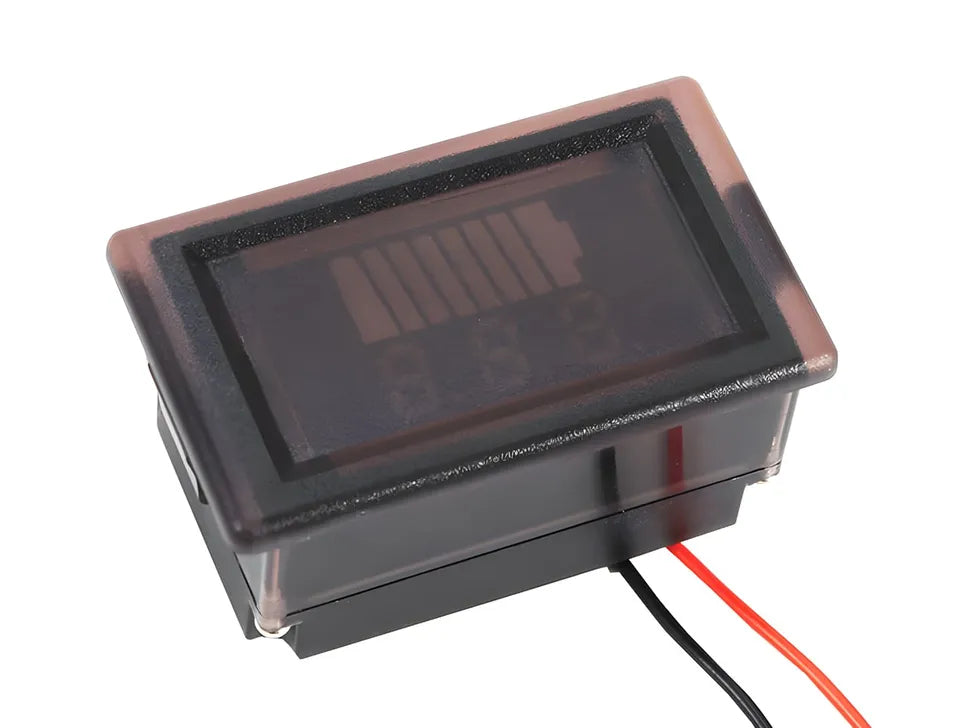 2-wire Battery Capacity Voltmeter with 0.56 inch Waterproof LED Display Panel - 12V ~ 60V DC