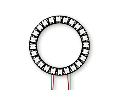 WS2812B 5050 RGB LED Ring with Wires and Connectors