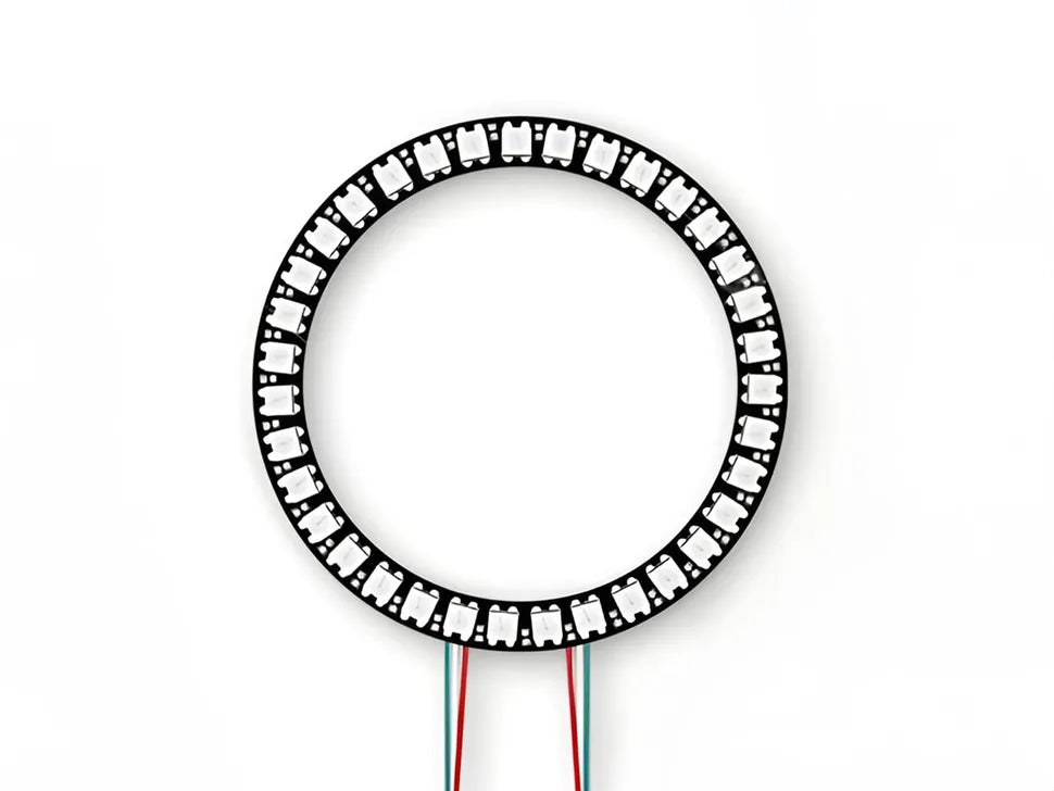 WS2812B 5050 RGB LED Ring with Wires and Connectors