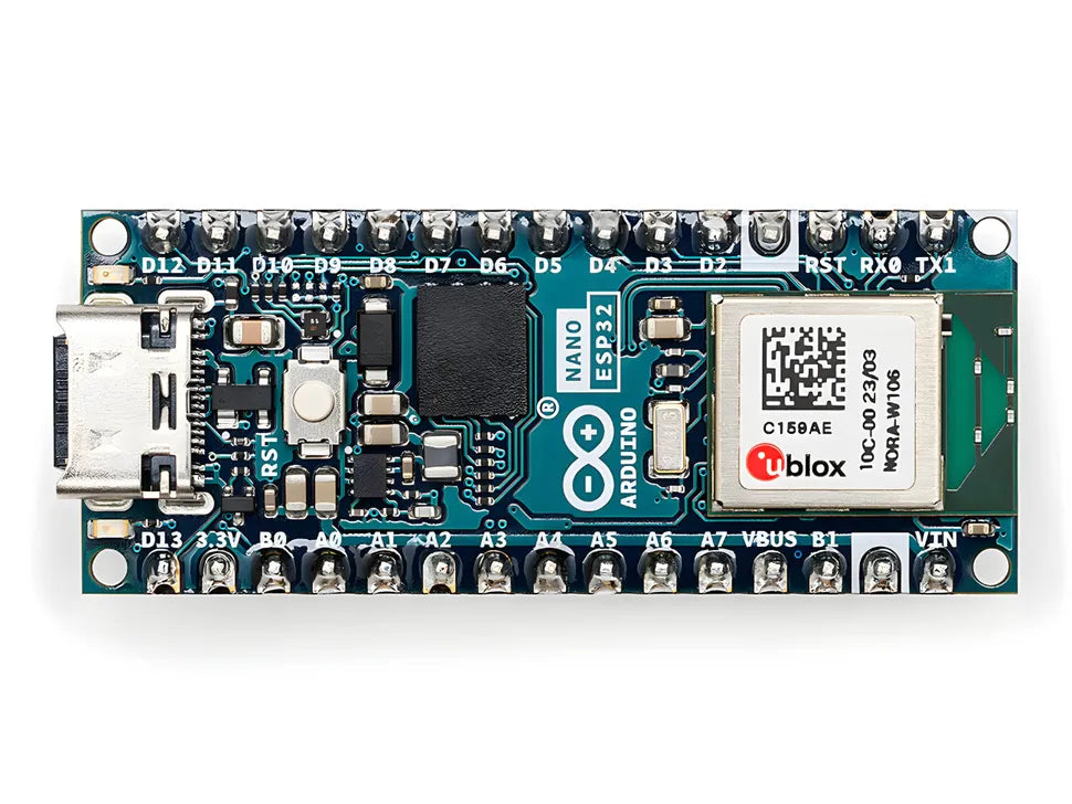 Arduino Nano ESP32 With and Without Headers