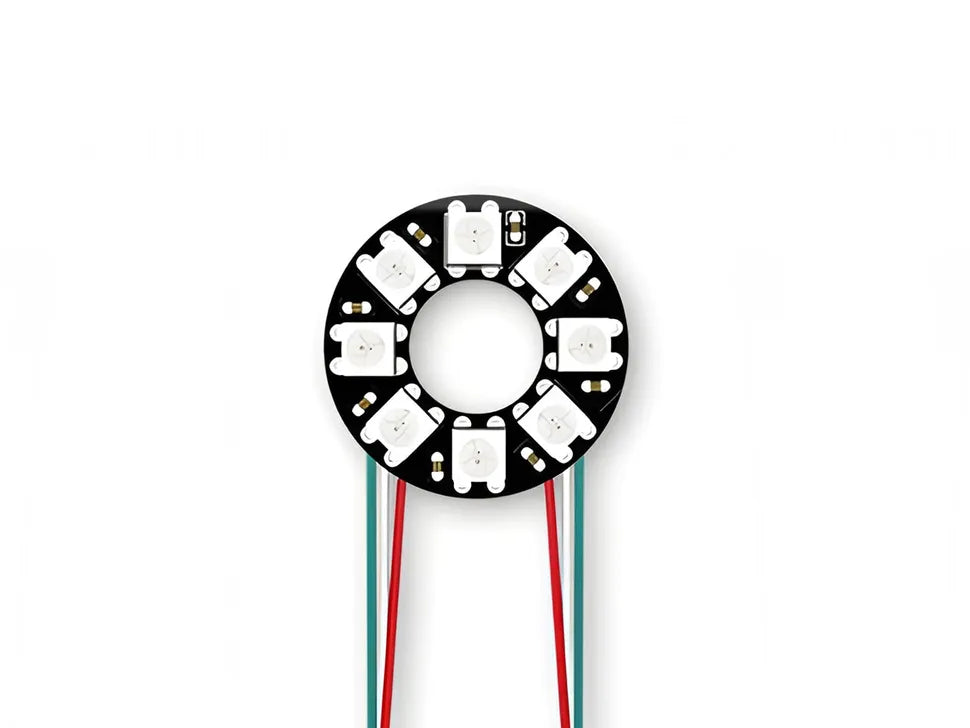 WS2812B 5050 RGB LED Ring with Wires and Connectors